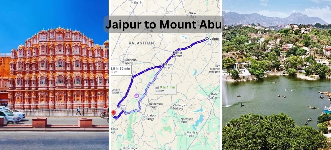 Jaipur to Mount Abu Distance by Road